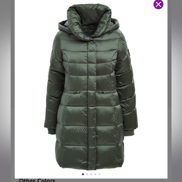 Steve Madden Forest Green Hooded Waist Pocket Puffer - Women - Picture 6 of 9